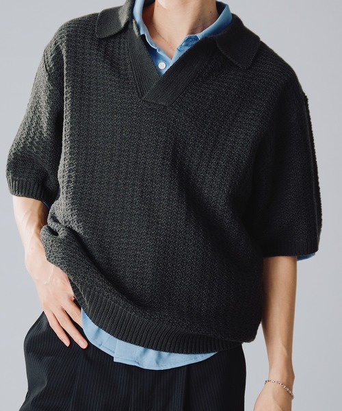 soyy. アーモンドポロ　ブラック Almond Polo (3color) – soyy.online