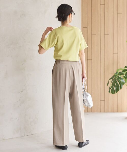 AMERICAN HOLIC(アメリカンホリック)の「きれいめコットンベーシックTシャツ(5分袖)(Tシャツ/カットソー・レディース・ブラック/その他6/ピンク/ホワイト系その他/オフホワイト/チャコールグレー・L/M)」の17枚目の写真