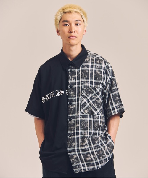GALLIS ADDICTION（ガリスアディクション）の「GA SEPARATE ARCH S/S SHIRT（シャツ/ブラウス・メンズ・ベージュ/ブラック・FREE）」の3枚目の写真