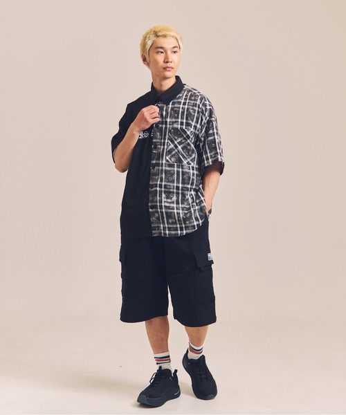 GALLIS ADDICTION（ガリスアディクション）の「GA SEPARATE ARCH S/S SHIRT（シャツ/ブラウス・メンズ・ベージュ/ブラック・FREE）」の9枚目の写真