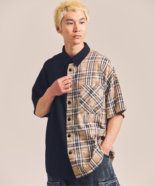 GALLIS ADDICTION（ガリスアディクション）の「GA SEPARATE ARCH S/S SHIRT（シャツ/ブラウス・メンズ・ベージュ/ブラック・FREE）」の18枚目の写真