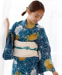 UNCOCON（アンココン）の「1人で着られる 着付けいらず セパレート浴衣 コットン100％　兵児帯　ゆかた帯（浴衣）」