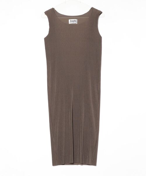 kotohayokozawa（コトハヨコザワ）の「kotohayokozawa SHEER LAYERED SHORT SLEEVE DRESS TDX5-S03（ドレス・レディース・ブラウン/ライトブルー/グリーン・MEDIUM/SMALL）」の9枚目の写真