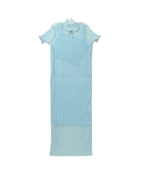 kotohayokozawa（コトハヨコザワ）の「kotohayokozawa SHEER LAYERED SHORT SLEEVE DRESS TDX5-S03（ドレス・レディース・ブラウン/ライトブルー/グリーン・MEDIUM/SMALL）」の15枚目の写真