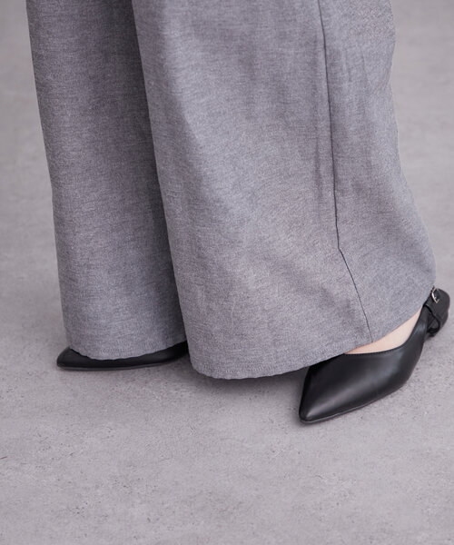 mystic(ミスティック)の「シャーリングフリルオールインワン(サロペット/オーバーオール・レディース・モカ/ブラック・1/2)」の19枚目の写真