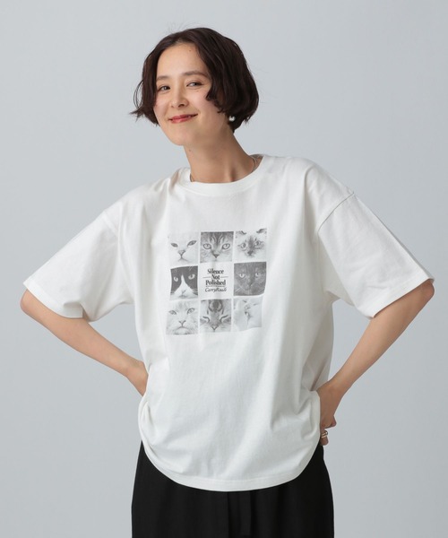 新品LEPSIM【レプスタ企画】ロゴTシャツ セール】PETフォトT 490665（Tシャツ/カットソー）｜LEPSIM