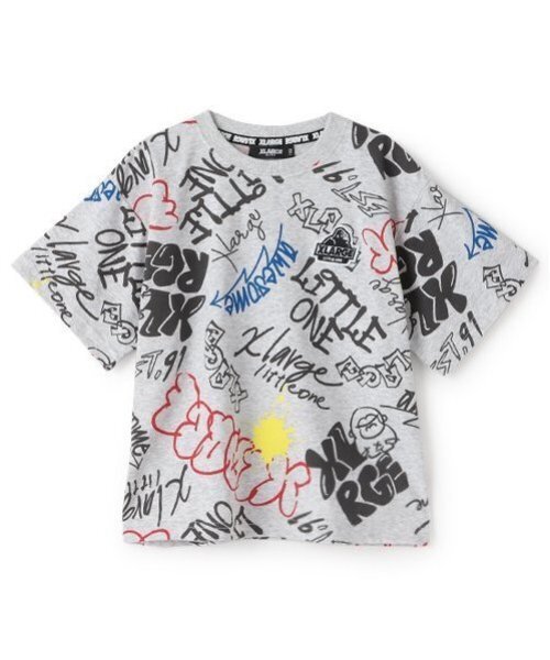 XLARGE KIDS(エクストララージキッズ)の「グラフィティ総柄半袖Tシャツ(Tシャツ/カットソー・キッズ・トップグレー/ブラック・110cm/80cm/90cm/100cm/120cm/130cm/140cm)」の17枚目の写真