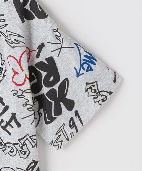 XLARGE KIDS(エクストララージキッズ)の「グラフィティ総柄半袖Tシャツ(Tシャツ/カットソー・キッズ・トップグレー/ブラック・110cm/80cm/90cm/100cm/120cm/130cm/140cm)」の14枚目の写真