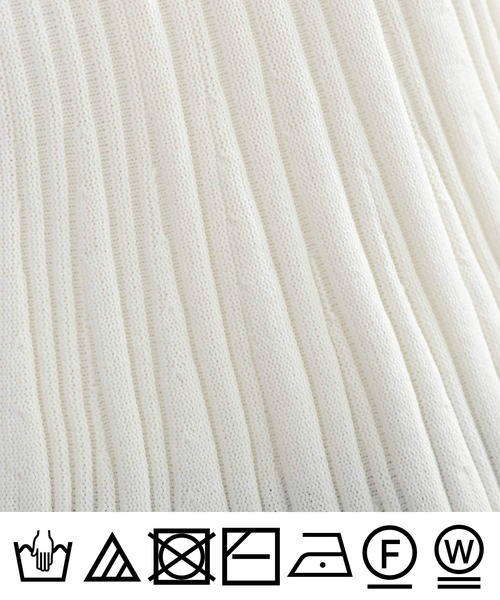 PICCIN(ピッチン)の「【WEB限定】フラワーショルダーニットチュニック(キャミソール・レディース・ブラック/オフホワイト・L/M)」の22枚目の写真