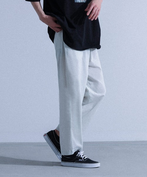 MDR（エムディアール）の「『コットンテーパードイージーパンツ』（チノパンツ・メンズ・カーキ/ネイビー/ライトグレー・L/M）」の4枚目の写真