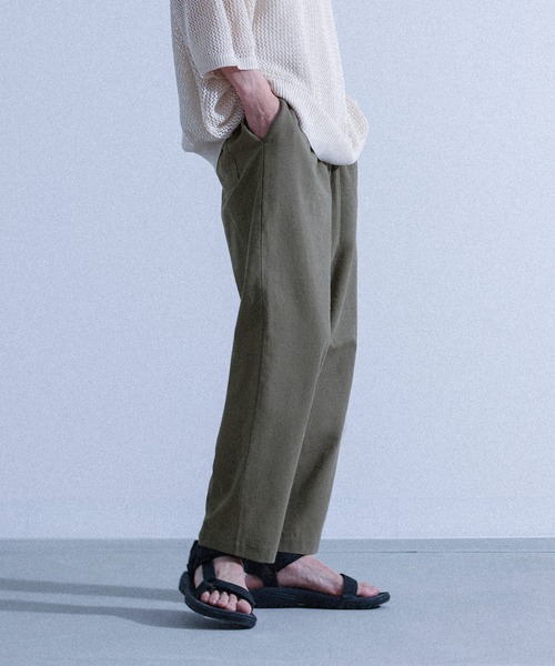 MDR（エムディアール）の「『コットンテーパードイージーパンツ』（チノパンツ・メンズ・カーキ/ネイビー/ライトグレー・L/M）」の7枚目の写真