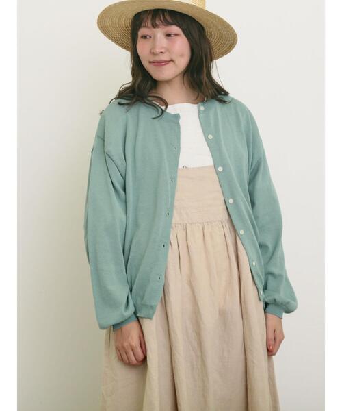 Samansa Mos2（サマンサ モスモス）の「マルチファンクションカーディガン（カーディガン/ボレロ・レディース・キナリ/ブラック/レッド/イエロー/ミント/モカ・F）」の4枚目の写真