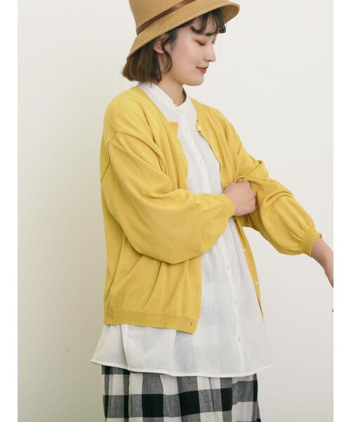 Samansa Mos2（サマンサ モスモス）の「マルチファンクションカーディガン（カーディガン/ボレロ・レディース・キナリ/ブラック/レッド/イエロー/ミント/モカ・F）」の7枚目の写真