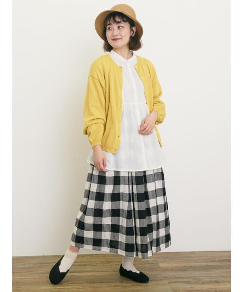 Samansa Mos2（サマンサ モスモス）の「マルチファンクションカーディガン（カーディガン/ボレロ・レディース・キナリ/ブラック/レッド/イエロー/ミント/モカ・F）」の12枚目の写真