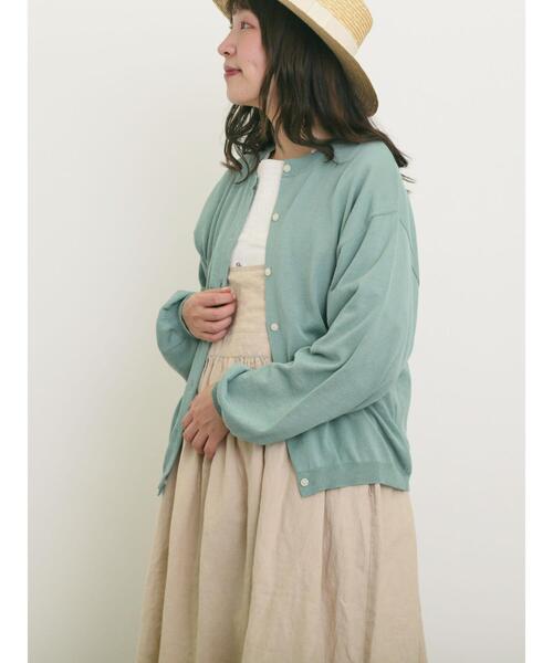 Samansa Mos2（サマンサ モスモス）の「マルチファンクションカーディガン（カーディガン/ボレロ・レディース・キナリ/ブラック/レッド/イエロー/ミント/モカ・F）」の16枚目の写真