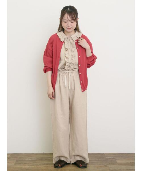 Samansa Mos2（サマンサ モスモス）の「マルチファンクションカーディガン（カーディガン/ボレロ・レディース・キナリ/ブラック/レッド/イエロー/ミント/モカ・F）」の21枚目の写真