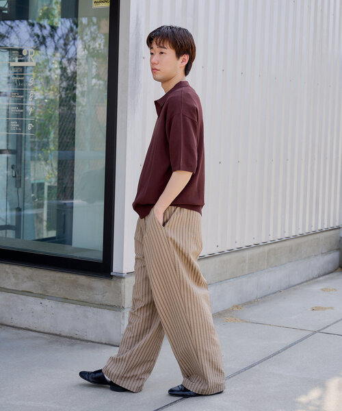 セール】【UNISEX/SET対応】シアサッカーストライプルーズ