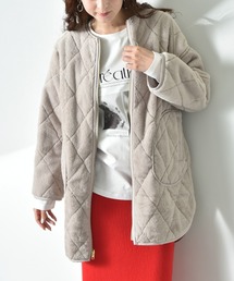 INTERPLANET（インタープラネット）の「タフタ＊キルトリバーシブルミドルコート（ノーカラーコート）」