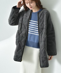 タフタ＊キルトリバーシブルミドルコート