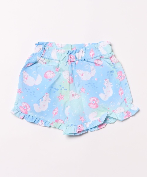 Catherine Cottage（キャサリンコテージ）の「水陸両用　フリルショートパンツ（その他パンツ・キッズ・ブルー系1/ピンク系1/ピンク系2/ネイビー系1/ベージュ系1/ブルー系2/ネイビー系2/ホワイト系1/ライラック系2/サックスブルー系/ライラック系・100/130/120/150/140/160/110）」の7枚目の写真