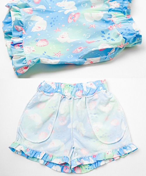 Catherine Cottage（キャサリンコテージ）の「水陸両用　フリルショートパンツ（その他パンツ・キッズ・ブルー系1/ピンク系1/ピンク系2/ネイビー系1/ベージュ系1/ブルー系2/ネイビー系2/ホワイト系1/ライラック系2/サックスブルー系/ライラック系・100/130/120/150/140/160/110）」の16枚目の写真