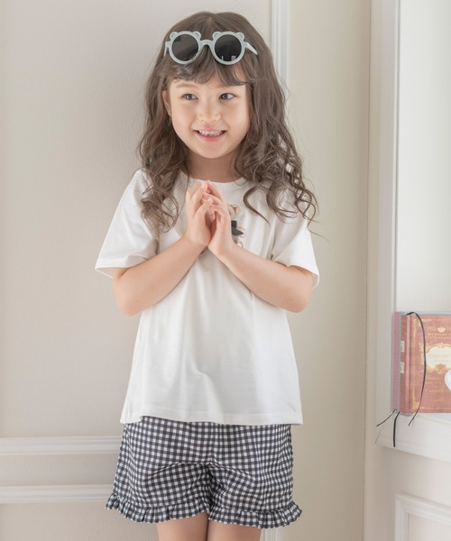 Catherine Cottage（キャサリンコテージ）の「水陸両用　フリルショートパンツ（その他パンツ・キッズ・ブルー系1/ピンク系1/ピンク系2/ネイビー系1/ベージュ系1/ブルー系2/ネイビー系2/ホワイト系1/ライラック系2/サックスブルー系/ライラック系・100/130/120/150/140/160/110）」の20枚目の写真