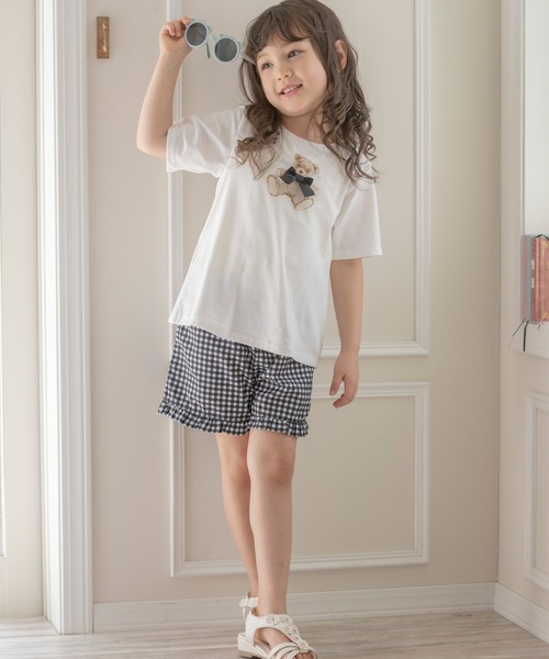 Catherine Cottage（キャサリンコテージ）の「水陸両用　フリルショートパンツ（その他パンツ・キッズ・ブルー系1/ピンク系1/ピンク系2/ネイビー系1/ベージュ系1/ブルー系2/ネイビー系2/ホワイト系1/ライラック系2/サックスブルー系/ライラック系・100/130/120/150/140/160/110）」の19枚目の写真