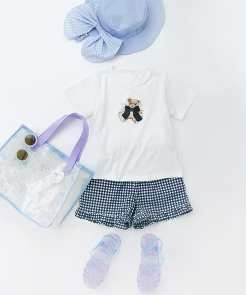 Catherine Cottage（キャサリンコテージ）の「水陸両用　フリルショートパンツ（その他パンツ・キッズ・ブルー系1/ピンク系1/ピンク系2/ネイビー系1/ベージュ系1/ブルー系2/ネイビー系2/ホワイト系1/ライラック系2/サックスブルー系/ライラック系・100/130/120/150/140/160/110）」の13枚目の写真