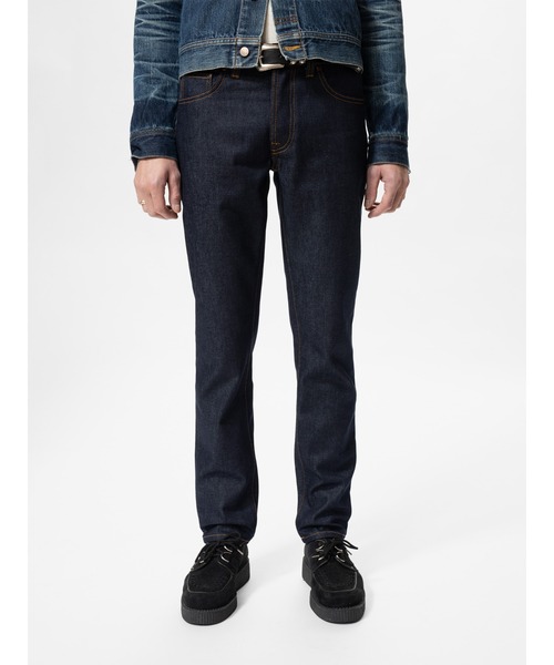Nudie Jeans(ヌーディージーンズ)の「Nudie Jeans/ヌーディージーンズ Solid Ollie / スリムフィット / Dry Abyss / レングス30(デニムパンツ・メンズ・ノンウォッシュ・36inch/28inch/29inch/30inch/31inch/32inch/33inch/34inch)」の8枚目の写真