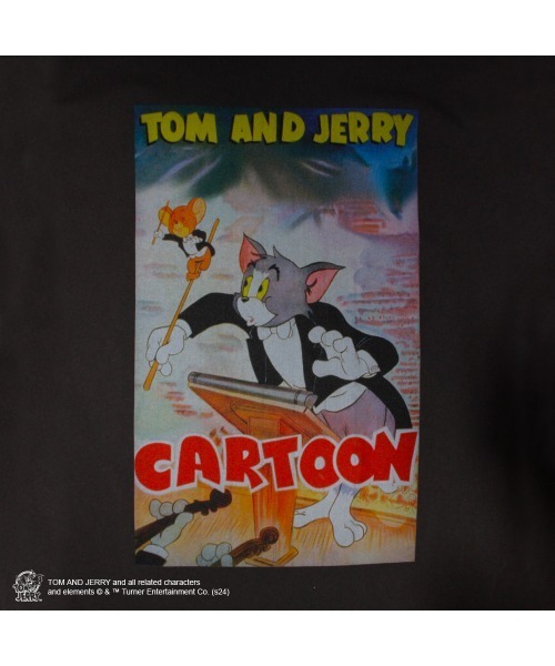 minius(ミニウス)の「【Tom&Jerry/トムとジェリー】""My Favorite Cartoon"" T-Shirt"半袖プリントTシャツ ビックシルエット ピグメント加工 ヴィンテージライク(Tシャツ/カットソー・メンズ・ホワイト/チャコールグレー・MEDIUM/LARGE/X-LARGE)」の3枚目の写真