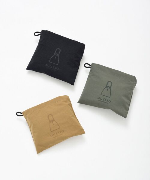 TRAVEL SHOP MILESTO(トラベルショップミレスト)の「MILESTO UTILITY パッカブルショルダーバッグ(ショルダーバッグ・メンズ・カーキ/キャメル/ブラック・フリ-)」の9枚目の写真