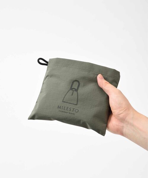 TRAVEL SHOP MILESTO(トラベルショップミレスト)の「MILESTO UTILITY パッカブルショルダーバッグ(ショルダーバッグ・メンズ・カーキ/キャメル/ブラック・フリ-)」の14枚目の写真