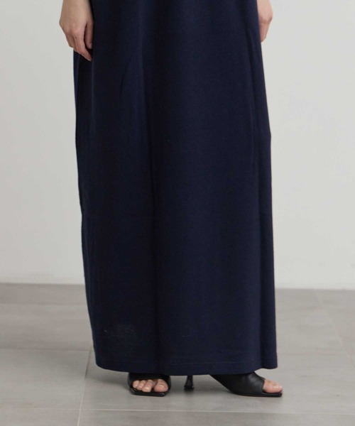 INSCRIRE（アンスクリア）の「【INSCRIRE/アンスクリア】Big Polo One Piece/ビッグポロシャツワンピース（ワンピース・レディース・ネイビー・SMALL/MEDIUM）」の5枚目の写真