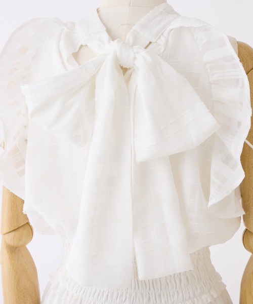 one after another NICE CLAUP(ワンアフターアナザーナイスクラップ)の「【Fluffy Romance collection】アメスリロングワンピース(ワンピース・レディース・オフホワイト/グレー/ホワイト系その他/ブラック/ブラック系その他・FREE)」の14枚目の写真