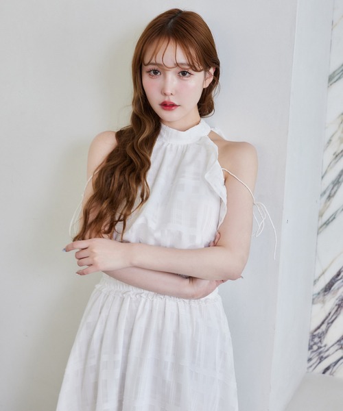 one after another NICE CLAUP(ワンアフターアナザーナイスクラップ)の「【Fluffy Romance collection】アメスリロングワンピース(ワンピース・レディース・オフホワイト/グレー/ホワイト系その他/ブラック/ブラック系その他・FREE)」の22枚目の写真