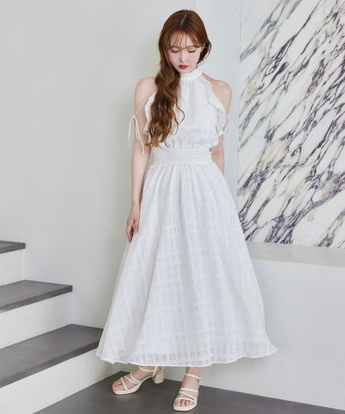 【送料無料/新品】 Fluffy collection】アメスリロングワンピース Romance ワンピース