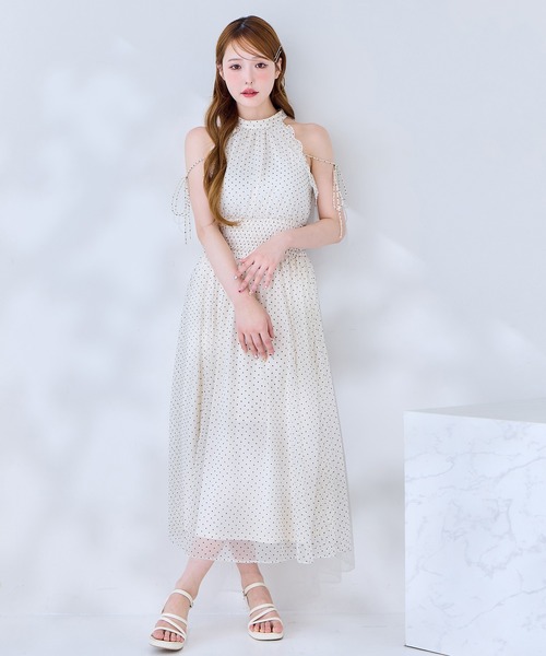 新品　タグ付き　ナイスクラップ アメスリワンピース Fluffy Romance collection】アメスリロングワンピース