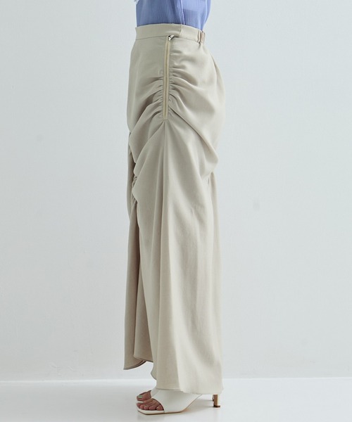 STUDIOUS(ステュディオス)の「【STUDIOUS/ステュディオス】GATHER SHIRRING SKIRT/ギャザーシャーリングスカート(スカート・レディース・ブラック/ベージュ・1/2)」の19枚目の写真