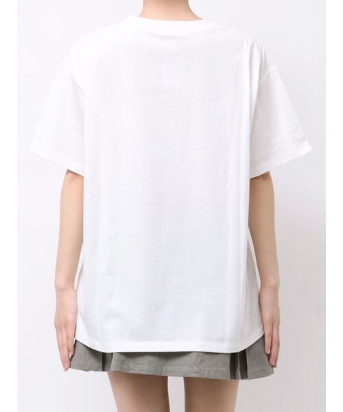 CALNAMUR（カルナムール）の「3D RIBBON BIG TEE/3DリボンビッグTシャツ（Tシャツ/カットソー・レディース・ライトブルー/チャコールグレー/ホワイト・FREE）」の13枚目の写真