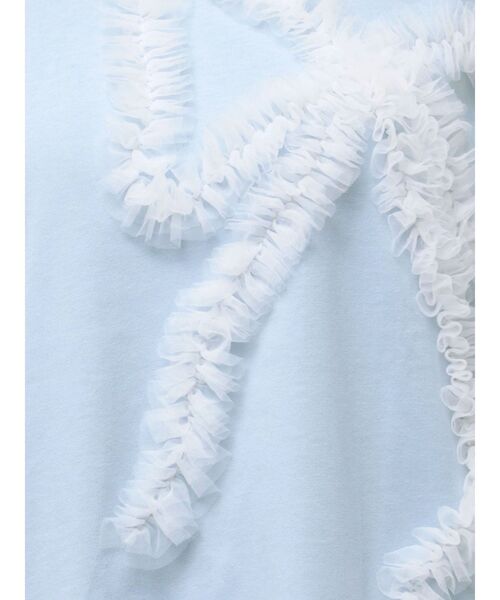 CALNAMUR（カルナムール）の「3D RIBBON BIG TEE/3DリボンビッグTシャツ（Tシャツ/カットソー・レディース・ライトブルー/チャコールグレー/ホワイト・FREE）」の21枚目の写真