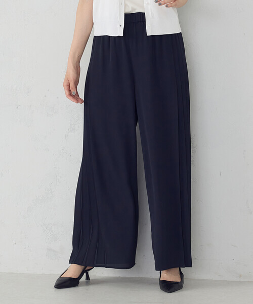 COMME CA ISM（コムサイズム）の「サイドプリーツデザイン パンツ（その他パンツ・レディース・ネイビー/カーキ・MEDIUM/LARGE）」の21枚目の写真
