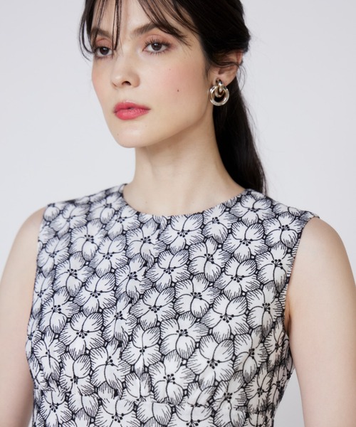 Maglie le cassetto 刺繍レースブラウス マーリエ ル カセット 刺繍レースドッキングカットソー｜Maglie le cassetto（マーリエ