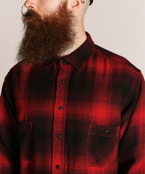 Schott/ショット/OMBRE CHECK CF LS SHIRT/オンブレチェック シャツ