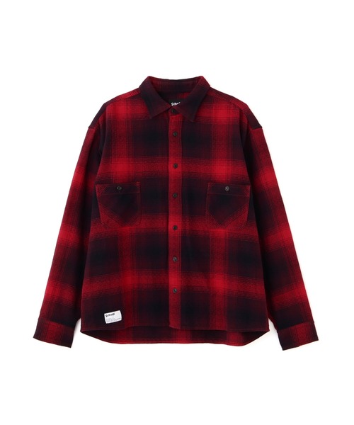 schott(ショット)の「Schott/ショット/OMBRE CHECK CF LS SHIRT/オンブレチェック シャツ(シャツ/ブラウス・メンズ・レッド/グリーン・L/M/2XL/XL)」の14枚目の写真