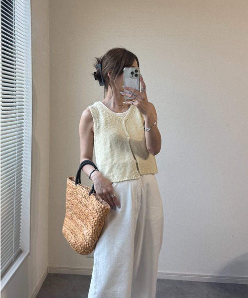 ritsuko karita 22ss ニットベスト ritsuko karita 22ss ニットベスト