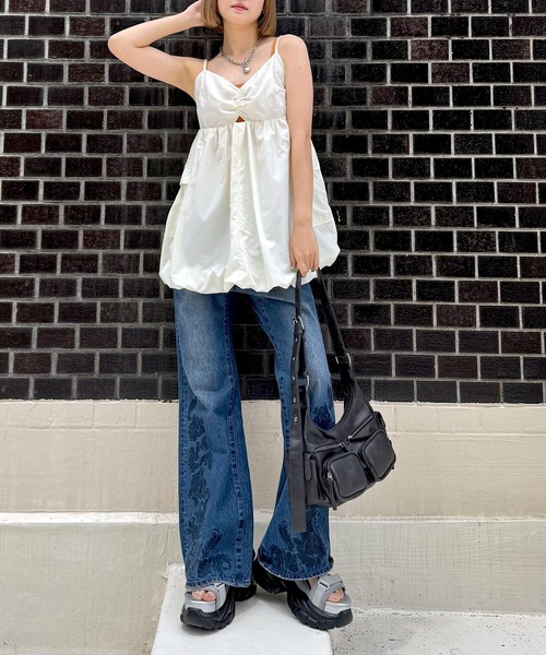 PAGEBOY(ページボーイ)の「バルーンミニワンピース(ワンピース・レディース・ブラック/オフホワイト・FREE)」の16枚目の写真