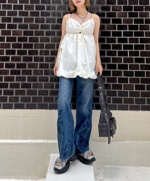 PAGEBOY(ページボーイ)の「バルーンミニワンピース(ワンピース・レディース・ブラック/オフホワイト・FREE)」の18枚目の写真