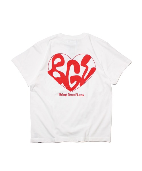 BGL(ビージーエル)の「BIG HEART LOGO TEE(Tシャツ/カットソー・メンズ・ブラック/グリーン/ホワイト・S/M/L/XL)」の18枚目の写真
