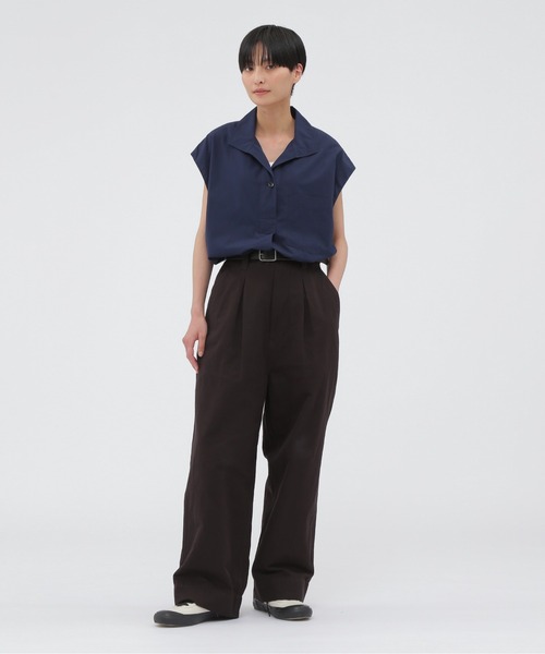 18SS MHL. COTTON LINEN ヘリンボーン ワークパンツ MHL. コットンリネンヘリンボーンパンツ | Lisululu online