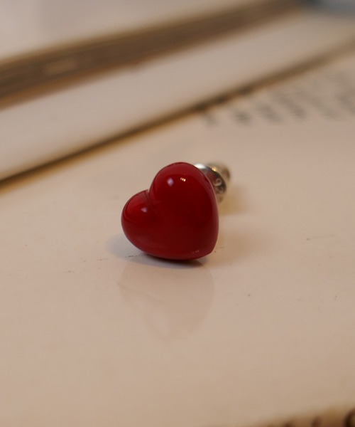 e.m.（イーエム）の「◆PLAYFUL◆レッドハートピアス/バレエコア/SILVER/レディース/メンズ（ピアス（両耳用）・レディース・シルバー・FREE）」の6枚目の写真